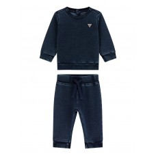 GUESS σετ βρεφικό μπλούζα φούτερ με παντελόνι φόρμας I5YG07KCYC0-BVBW μπλε